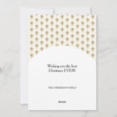 Weihnachtspferd aus Holz Feiertagskarte (Rückseite)