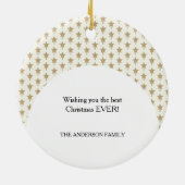 Weihnachtspferd aus Holz Keramik Ornament (Hinten)