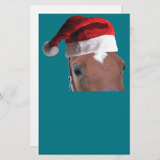 Weihnachtspferd Briefpapier (Vorne/Hinten)