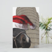 Weihnachtspferd Briefpapier (Stehend Vorderseite)
