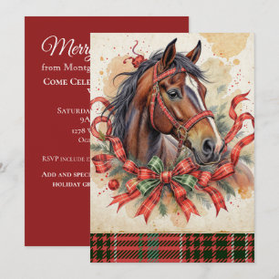 Weihnachtspferd Einladung