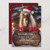 Weihnachtspferd Einladung (Vorne/Hinten)