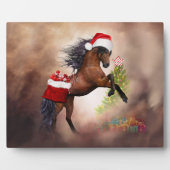 Weihnachtspferd Fotoplatte (Vorderseite)