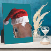 Weihnachtspferd Fotoplatte (Seite)