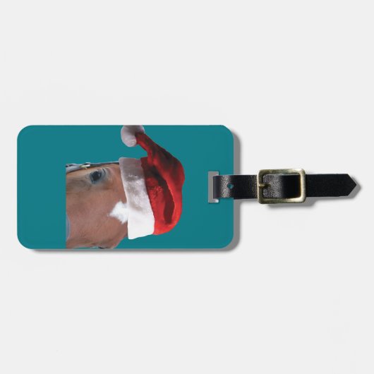 Weihnachtspferd Gepäckanhänger (Vorderseite horizontal)