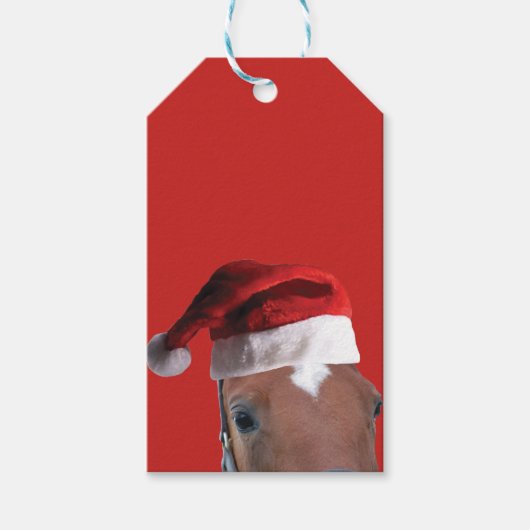 Weihnachtspferd Geschenkanhänger (Vorderseite)