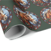 Weihnachtspferd Geschenkpapier (Rolleneckpunkt)