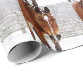 Weihnachtspferd Geschenkpapier (Rolleneckpunkt)