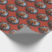 Weihnachtspferd Geschenkpapier (Ecke)