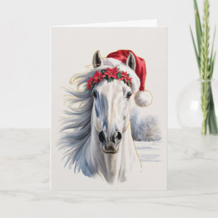  Weihnachtspferd-Grußkarte  Feiertagskarte