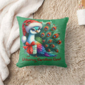 Weihnachtspferd in der Weihnachtsmannmütze Gönnt F Kissen (Decke)