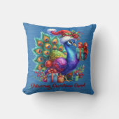 Weihnachtspferd in der Weihnachtsmannmütze Gönnt F Kissen (Vorderseite)