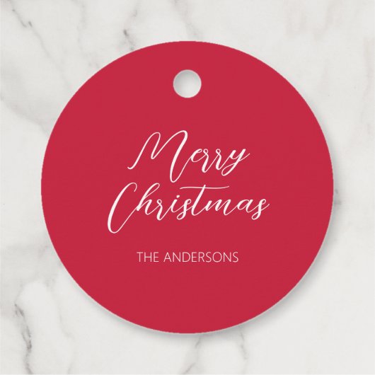 Weihnachtspferd in Weihnachtsmannmütze Cowgirl Cow Geschenkanhänger (Rückseite)