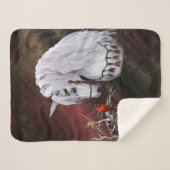 Weihnachtspferd & Kardinal Sherpa Blanket Sherpadecke (Vorderseite (Horizontal))