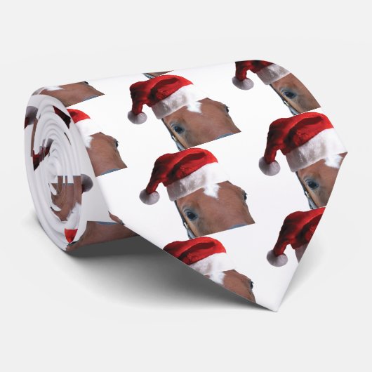 Weihnachtspferd Krawatte (Gerollt)