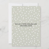 Weihnachtspferd mit Grün Einladung (Rückseite)