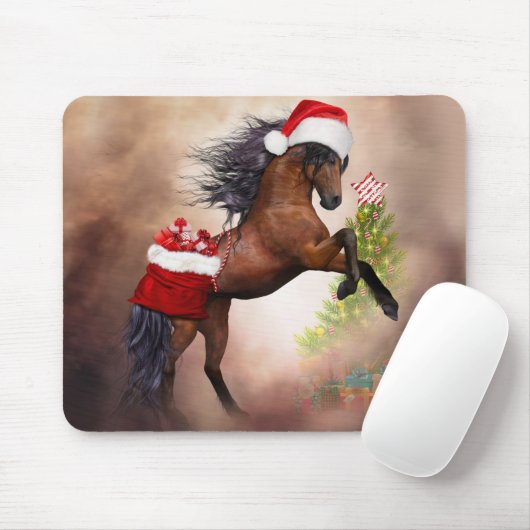 Weihnachtspferd Mousepad (Mit Mouse)