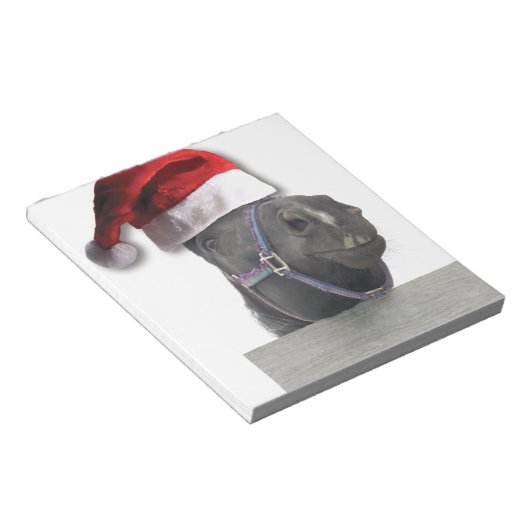 Weihnachtspferd Notizblock (angewinkelt)