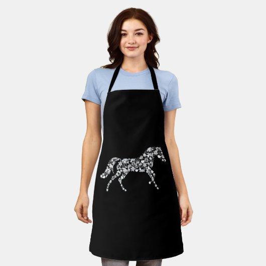 Weihnachtspferd Schürze (Getragen)