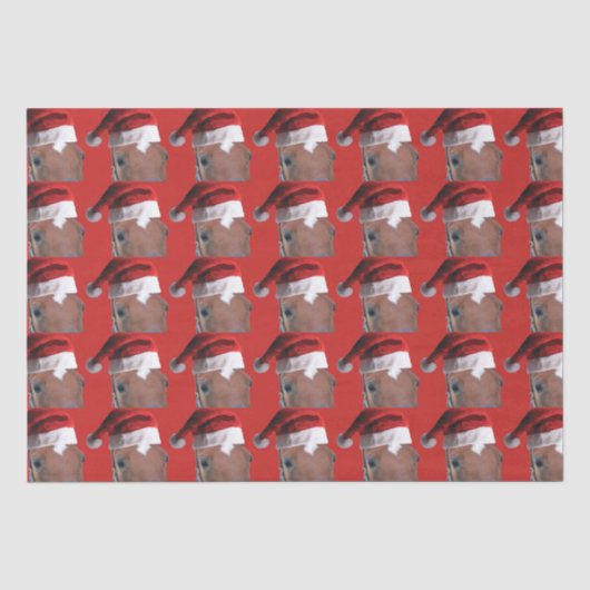 Weihnachtspferd Seidenpapier (Vorderseite)