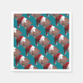 Weihnachtspferd Serviette (Vorderseite)