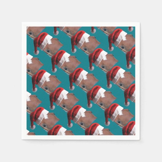 Weihnachtspferd Serviette (Vorderseite)