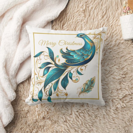 Weihnachtspferd und Feather Kissen (Decke)