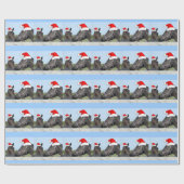 Weihnachtspferd und Pony Geschenkpapier (Flach)