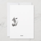 Weihnachtspferd und Weihnachtsmann Feiertagskarte (Rückseite)