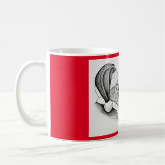 Weihnachtspferd und Weihnachtsmann Kaffeetasse