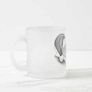 Weihnachtspferd und Weihnachtsmann Mattglastasse