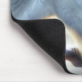Weihnachtspferd und wunderschönes Eule Mousepad (Ecke)