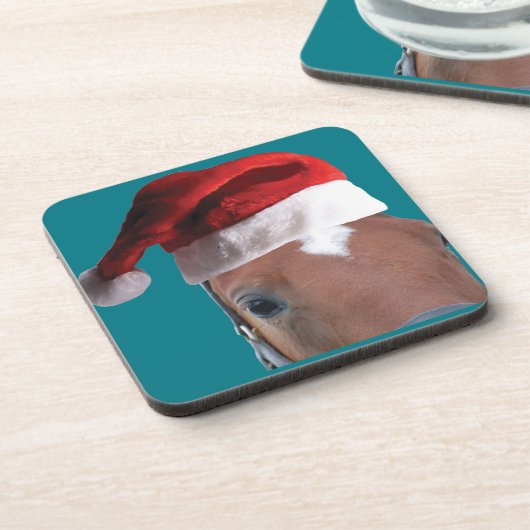 Weihnachtspferd Untersetzer (Linke Seite)