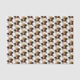 Weihnachtspferd Vintag Seidenpapier