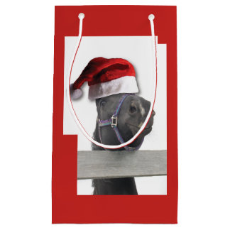Weihnachtspferd Weihnachtsmann Kleine Geschenktüte