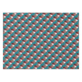 Weihnachtspferd Weihnachtsmannmütze Tischdecke (Vorderseite (Horizontal))