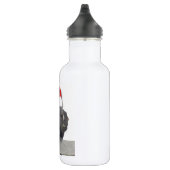Weihnachtspferd Weihnachtsmannmütze Trinkflasche (Rechts)