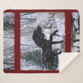 Weihnachtspferde 2022 - Farbe ändern Sherpadecke (Vorderseite (Horizontal))