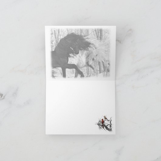 Weihnachtspferde 2022 karte (Innenseite)