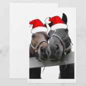 Weihnachtspferde Briefpapier (Vorne/Hinten)