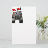 Weihnachtspferde Briefpapier (Stehend Vorderseite)