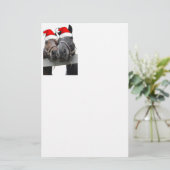 Weihnachtspferde Briefpapier (Stehend Vorderseite)