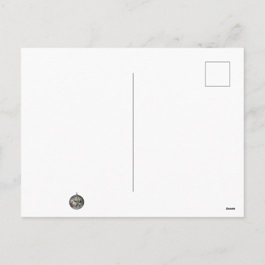 Weihnachtspferde Feiertagspostkarte (Rückseite)