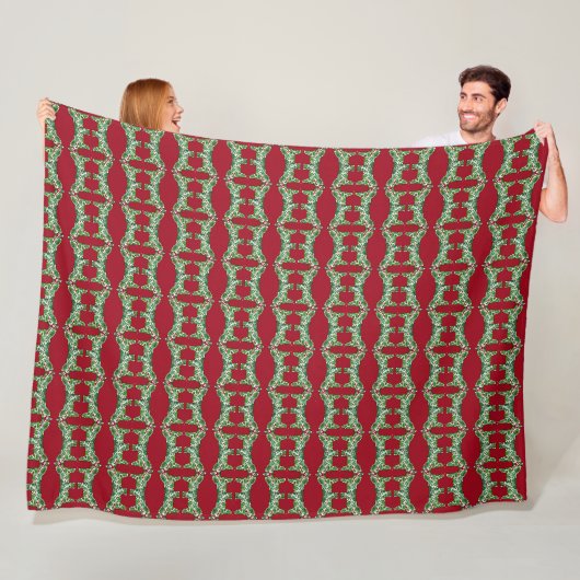 Weihnachtspferde Fleecedecke (Beispiel)