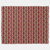 Weihnachtspferde Fleecedecke (Vorderseite (Horizontal))