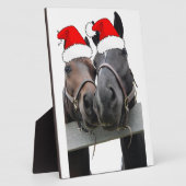 Weihnachtspferde Fotoplatte (Seite)