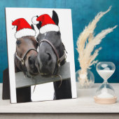 Weihnachtspferde Fotoplatte (Seite)