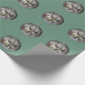 Weihnachtspferde Geschenkpapier (Ecke)