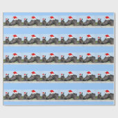 Weihnachtspferde Geschenkpapier (Flach)