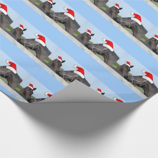 Weihnachtspferde Geschenkpapier (Ecke)
